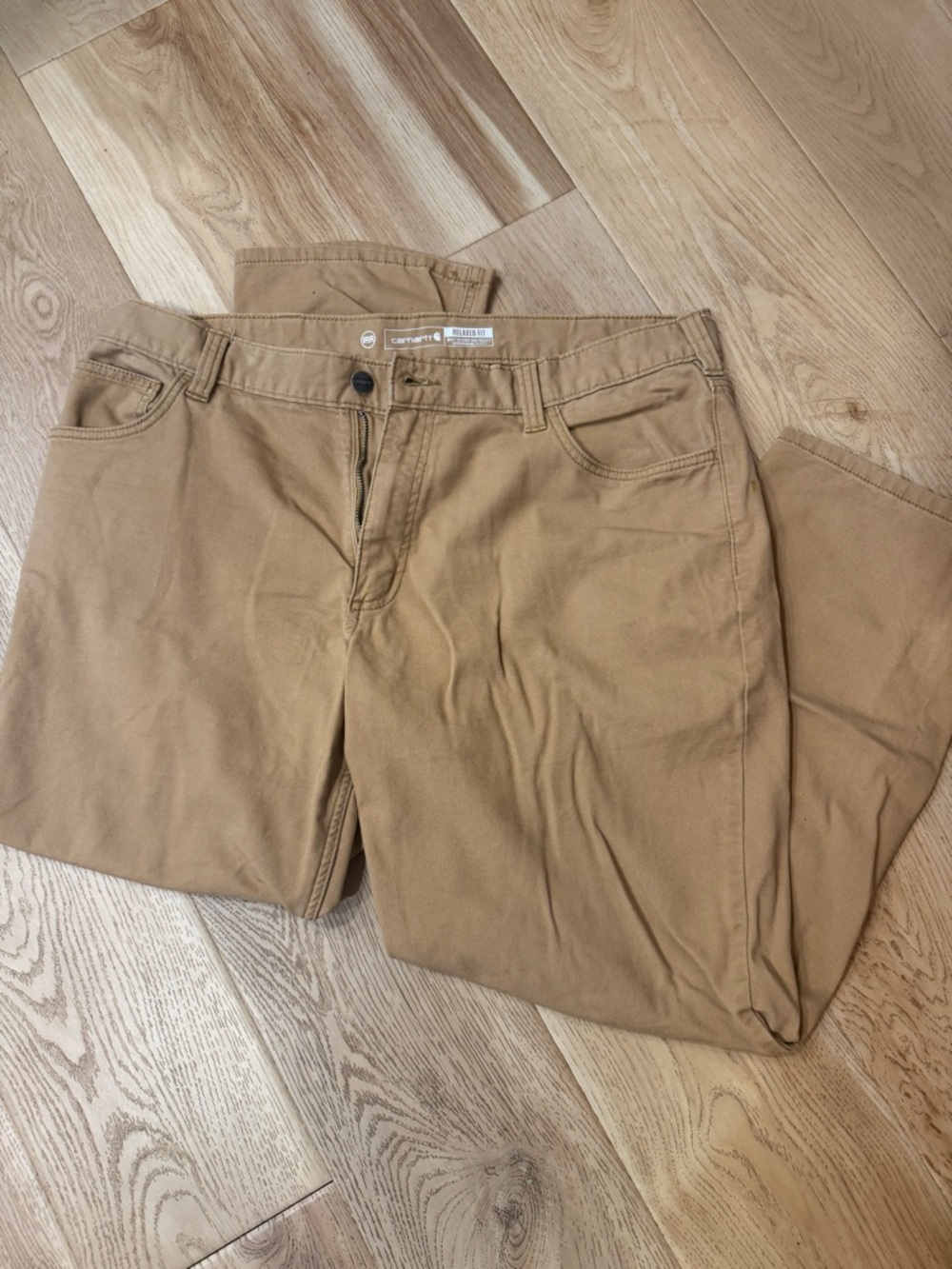 Carhartt Relaxed Fit Tan Work Pants